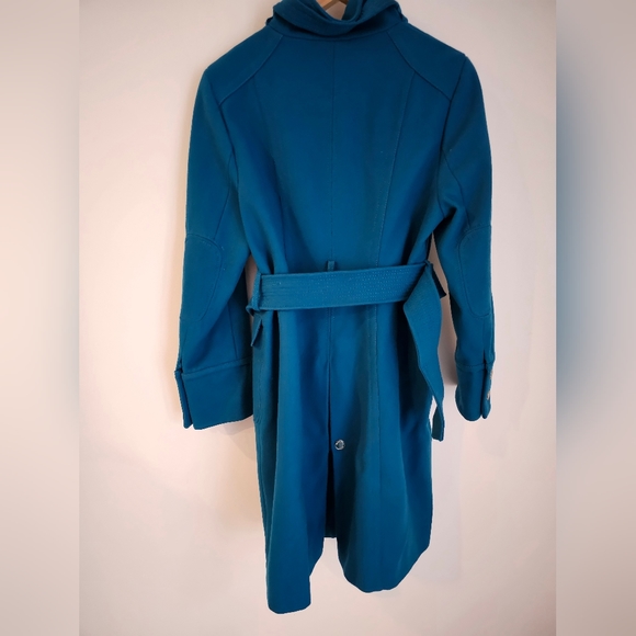 Kenneth Cole New York • Long Peacoat •  Teal •WSize 12 • 60% Wool Blend - Picture 12 of 12